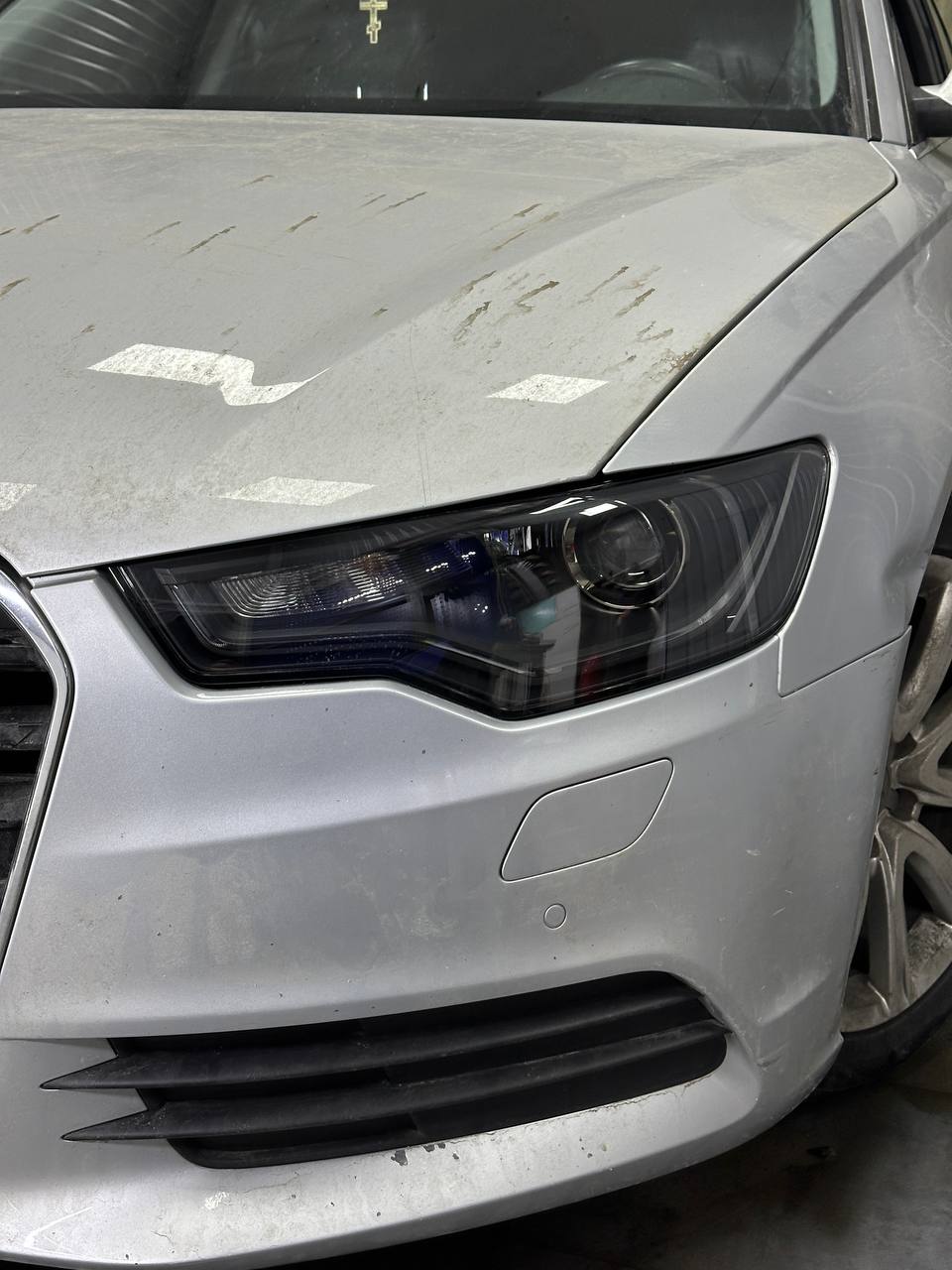 Audi a6 c7 дорестайлінг, Заміна лінз в фарах 